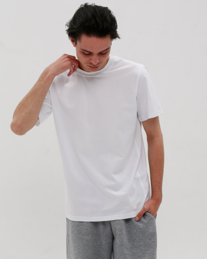 Футболка мужская базовая Standart CRC FS-101-3 29872, Цвет: Белый, Размер: S, изображение 4