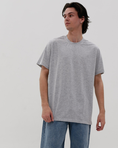 Футболка мужская базовая Standart CRC FS-101-4 32104, Цвет: Серый, Размер: XS, изображение 4