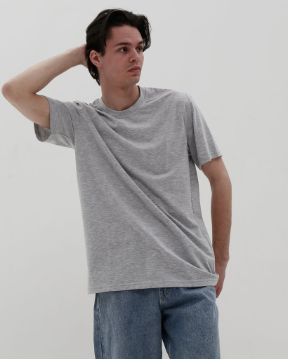 Футболка мужская базовая Standart CRC FS-101-4 32104, Цвет: Серый, Размер: XS, изображение 5