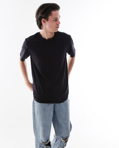 Футболка мужская базовая Standart CRC FS-101-2 31624, Цвет: Темно-синий, Размер: 2XL, изображение 5