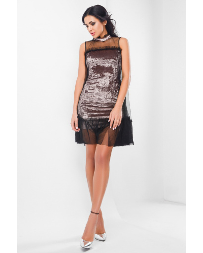 Платье Carica KP-10106-21 29076, Цвет: Светло-розовый, Размер: XS, изображение 2