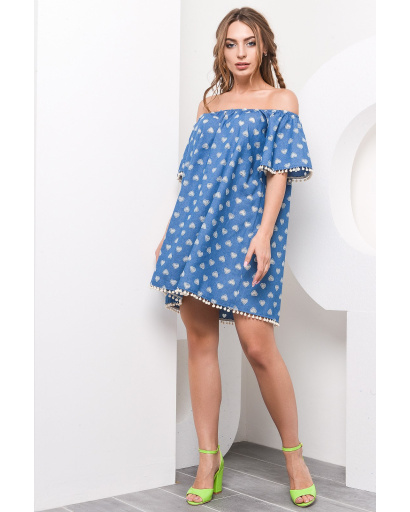 Платье Carica KP-10009-2 26131, Цвет: Синий, Размер: S, изображение 2