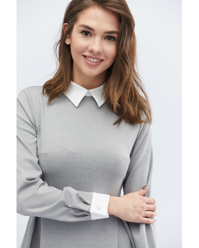 Платье Carica KP-10124-29 32600, Цвет: Серый, Размер: L, изображение 3