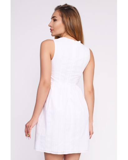 Біла літня сукня 33699, Колір: Білий, Розмір: XS, зображення 4