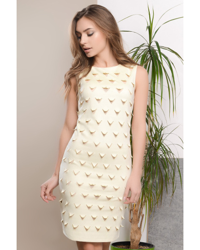 Сукня з легкої тканини на літо 32977, Колір: Жовтий, Розмір: XS, зображення 2