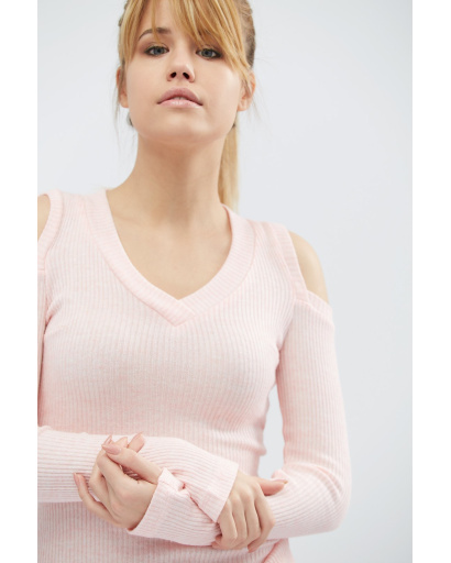 Міді сукня з розрізами на плечах 32340, Колір: Рожевий, Розмір: XS, зображення 3