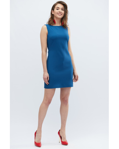 Сукня-футляр з вирізами на спині 32670, Колір: Морська хвиля, Розмір: XS, зображення 3