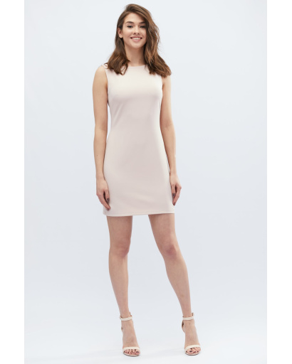 Сукня-футляр з вирізами на спині 32673, Колір: Пудровий, Розмір: S, зображення 2