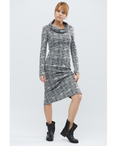 Платье Carica KP-5817-4 32331, Цвет: Серый, Размер: XS, изображение 2