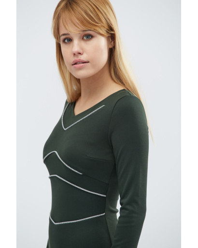 Платье Carica KP-5829-12 32334, Цвет: Смарагдовий, Размер: XS, изображение 3