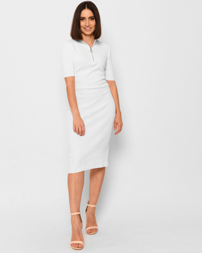 Біла сукня лапша на блискавці 43058, Колір: Білий, Розмір: ONE SIZE, зображення 2