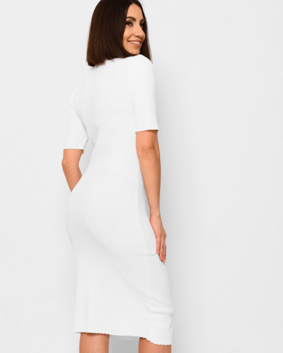 Біла сукня лапша на блискавці 43058, Колір: Білий, Розмір: ONE SIZE, зображення 3