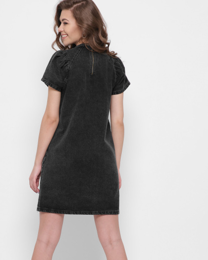 Джинсова сукня кольору графіт 43120, Колір: Графіт, Розмір: S, зображення 4