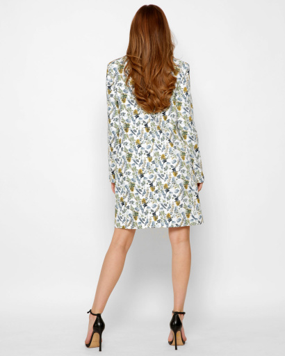 Вільна сукня-піджак 47238, Колір: Молочний, Розмір: S, зображення 5