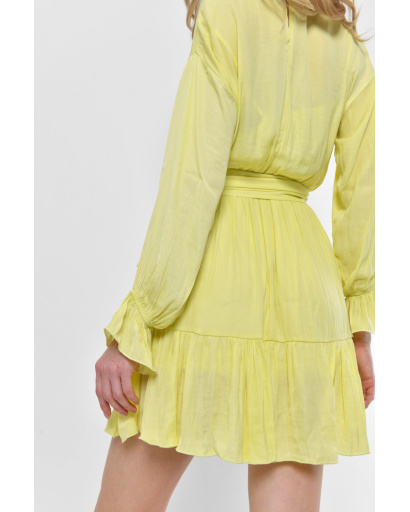 Жовта сукня з легкого шовку 52222, Колір: Жовтий, Розмір: S, зображення 2