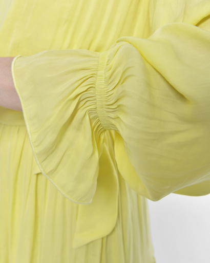 Жовта сукня з легкого шовку 52222, Колір: Жовтий, Розмір: S, зображення 5