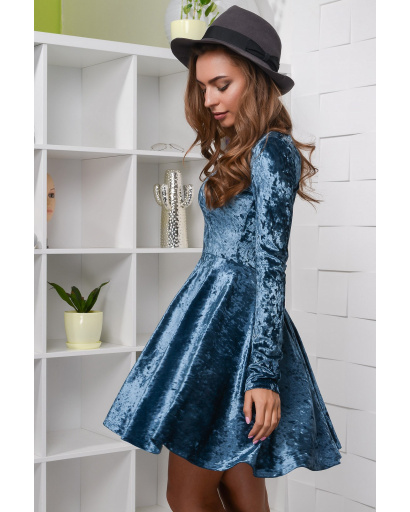 Платье Carica КР-10077-24 28416, Цвет: Синий, Размер: M, изображение 4