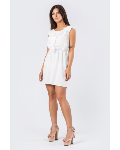 Біла сукня на літо 33854, Колір: Білий, Розмір: M, зображення 2