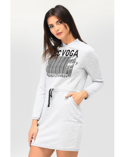 Спортивна сукня зі штрих-кодом 31971, Колір: Сірий, Розмір: M, зображення 2