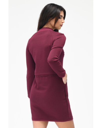 Спортивна сукня зі штрих-кодом 31973, Колір: Бургунді, Розмір: XS, зображення 4