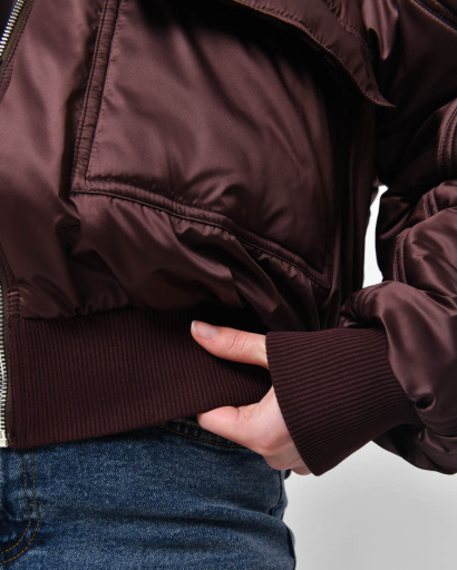 Бомбер жіночий з кишенями X-Woyz LS-8962-16 57280, Колір: Бургунді, Розмір: S, зображення 5