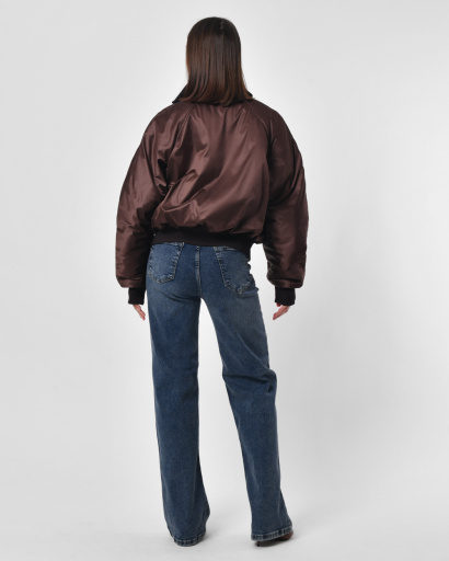 Бомбер жіночий з кишенями X-Woyz LS-8962-26 57281, Колір: Коричневий, Розмір: S, зображення 2