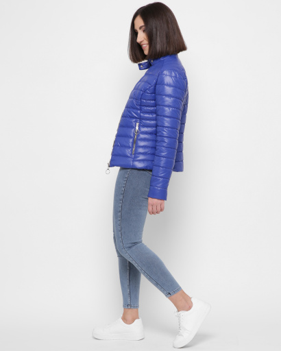 Синяя стеганная куртка 41821, Цвет: Синий, Размер: XS, изображение 5