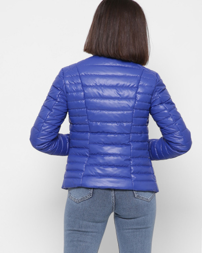 Синяя стеганная куртка 41821, Цвет: Синий, Размер: XS, изображение 6