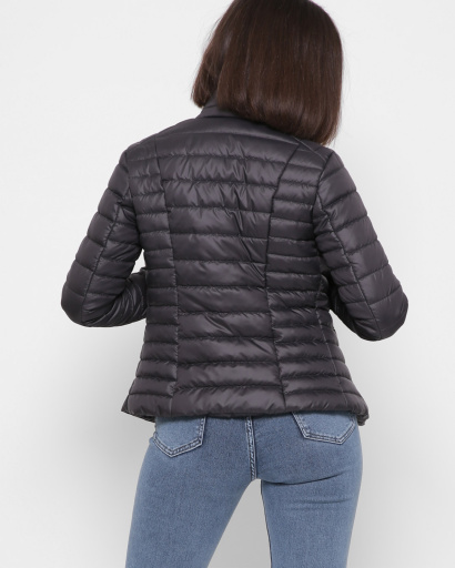 Демисезонная графитовая куртка на застежке 41822, Цвет: Графит, Размер: XS, изображение 4