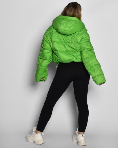 Женская демисезонная куртка, цвет салат 53380, Цвет: Салатовый, Размер: S, изображение 2