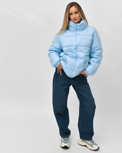 Легка жіноча куртка блакитного кольору 55472, Колір: Блакитний, Розмір: M, зображення 6