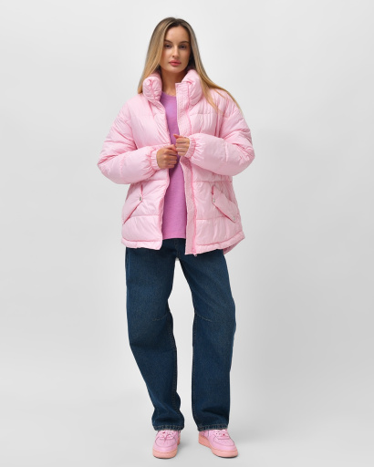 Легкая женская куртка розового цвета 55473, Цвет: Розовый, Размер: S, изображение 6