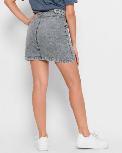 Спідниця жіноча джинсова міні Levure UB-31862-11 58057, Колір: Блакитний, Розмір: M, зображення 3