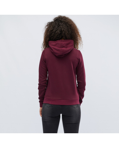 Теплый худи марсала на флисе 31980, Цвет: Бургунди, Размер: XS, изображение 3