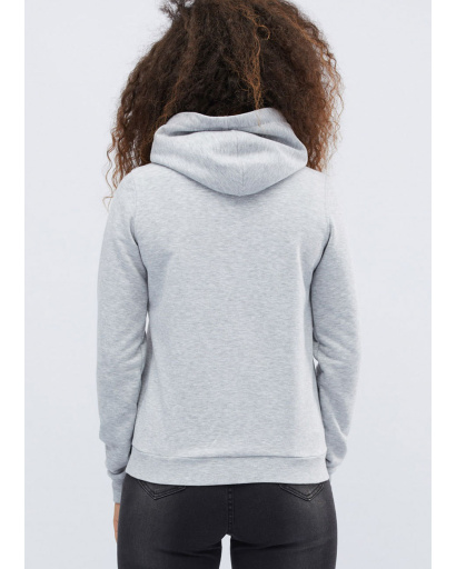 Женское серое худи 31701, Цвет: Серый, Размер: M, изображение 3