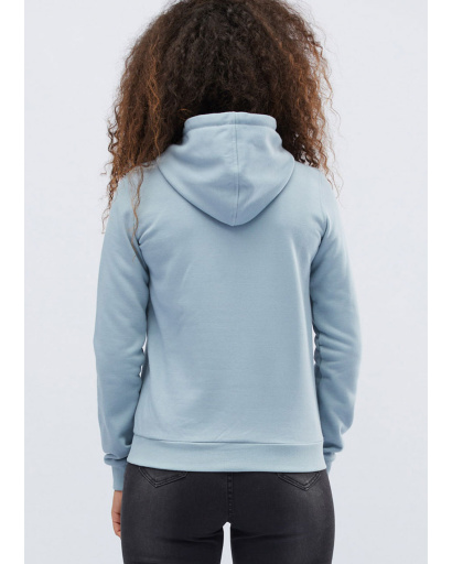 Женское серо-голубое худи 31703, Цвет: Голубой, Размер: L, изображение 3