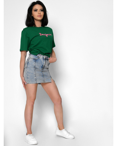 Юбка женская джинсовая мини ZDN -32152-11 58062, Цвет: Голубой, Размер: XS, изображение 3