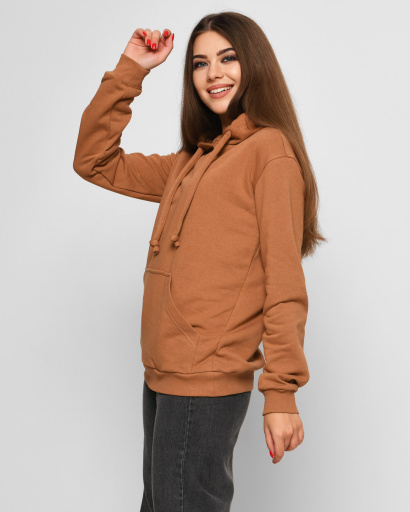 Женский худи цвета кемел 43442, Цвет: Кемел, Размер: M, изображение 2