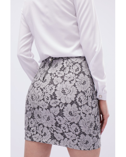 Юбка женская мини Carica UB-3224-4 58082, Цвет: Серый, Размер: M, изображение 3