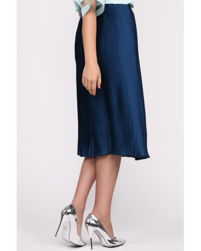 Юбка женская миди плиссе Carica UB-3252-18 58103, Цвет: Морская волна, Размер: XS, изображение 2