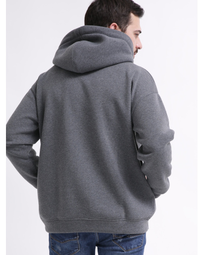 Худі oversize унісекс (чоловічий/жіночий), темно-сірий 55811, Колір: Т. сірий, Розмір: L, зображення 6