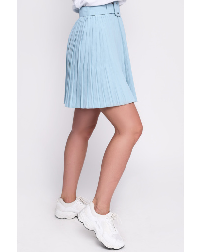 Спідниця жіноча плісе міні Carica UB-3255-18 58054, Колір: Бірюзовий, Розмір: M, зображення 2