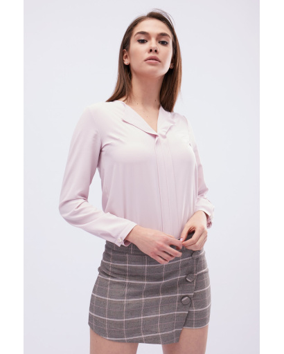 Юбка-шорты женская в клетку Carica UB-3241-4 58121, Цвет: Капучино, Размер: XS, изображение 2