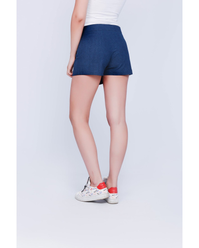 Юбка-шорты женская джинсовая Carica UB-3242-2 58123, Цвет: Темно-синий, Размер: XS, изображение 2