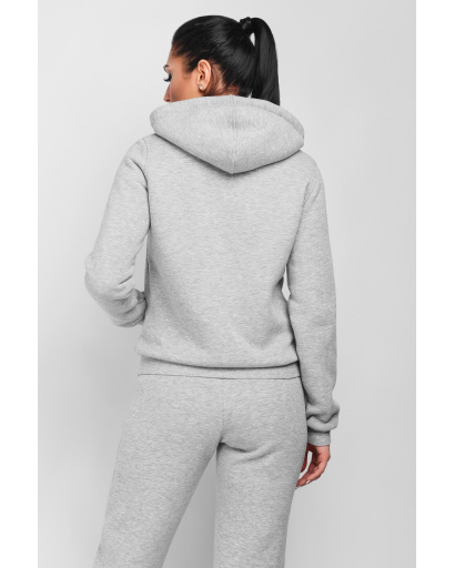 Женская спортивная кофта на молнии, серый 29912, Цвет: Серый, Размер: XS, изображение 4