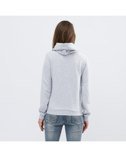 Теплое серое худи на флисе 29913, Цвет: Серый, Размер: XS, изображение 2