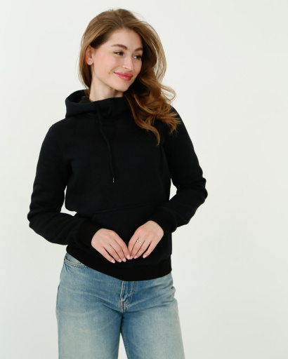 Жіночий синій худі з капюшоном 38573, Колір: Синій, Розмір: S, зображення 5