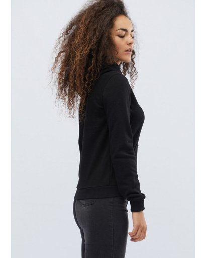 Женское черное худи 31910, Цвет: Черный, Размер: XS, изображение 2