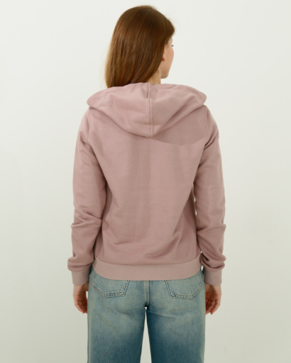 Женская спортивная кофта на молнии, розовый 32410, Цвет: Светло-розовый, Размер: XS, изображение 3