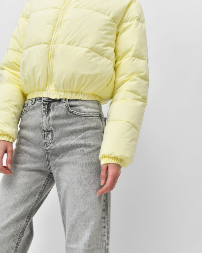 Коротка демісезонна куртка кольору лайм 55885, Колір: Жовтий, Розмір: XS, зображення 4
